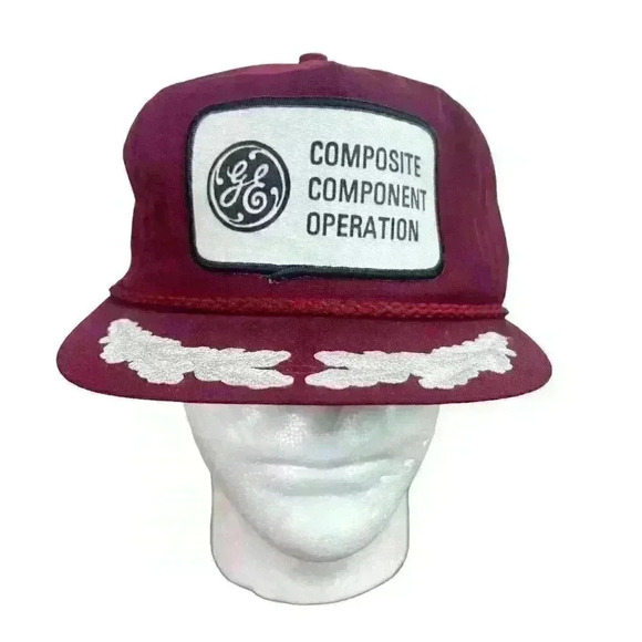 Vintage GE Strapback Hat Patch - Composite Component Operation - Picture 1 of 13